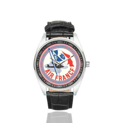 Alternative view of Air France vintage 03 Men's Casual Leather Strap Watch(Model 211)