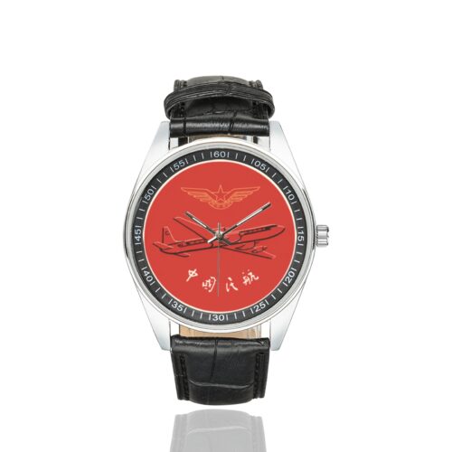 Alternative view of china aviation Men's Casual Leather Strap Watch(Model 211)