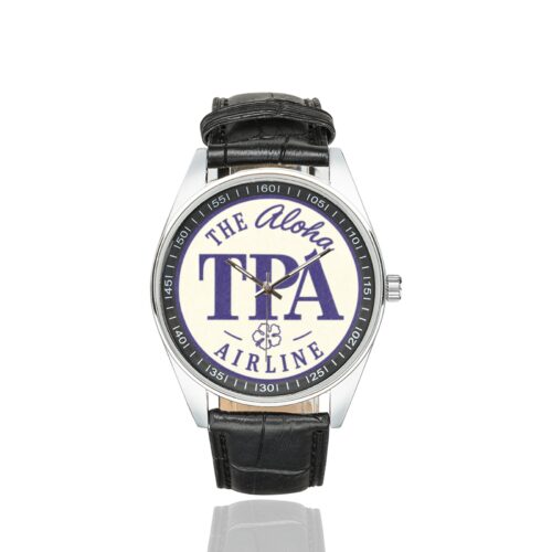 Alternative view of TPA aloha Men's Casual Leather Strap Watch.