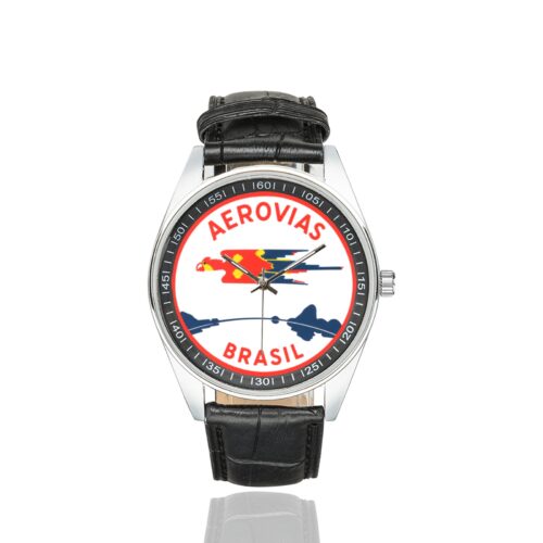Alternative view of aerovias 01 Men's Casual Leather Strap Watch(Model 211)