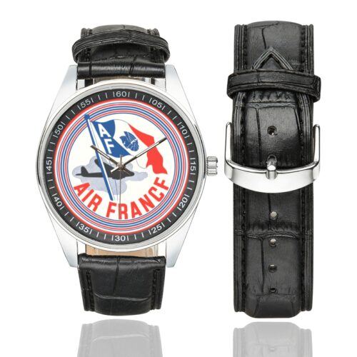 Air France vintage 03 Men's Casual Leather Strap Watch(Model 211) Air France vintage 03 Men's Casual Leather Strap Watch(Model 211)