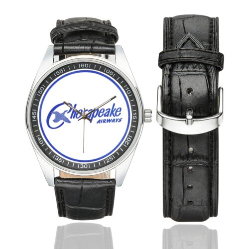 Chesapeake airways Men's Casual Leather Strap Watch(Model 211) Chesapeake airways Men's Casual Leather Strap Watch(Model 211)