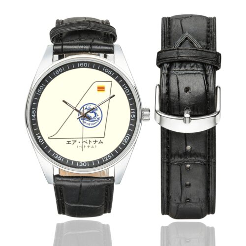 Air Vietnam Men's Casual Leather Strap Watch(Model 211)