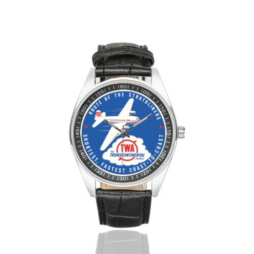 Alternative view of TWA vintage 01 Men's Casual Leather Strap Watch.