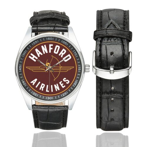 Hanford airlines Men's Casual Leather Strap Watch(Model 211) Hanford airlines Men's Casual Leather Strap Watch(Model 211)