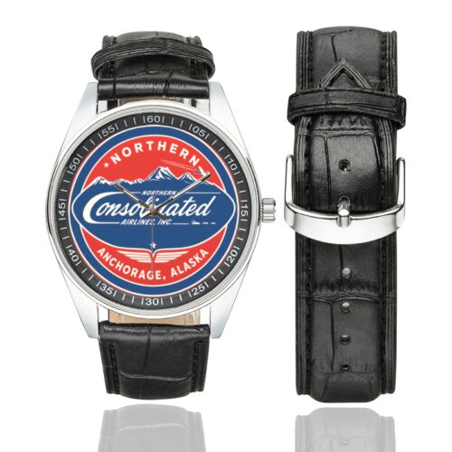 Northern consolidated Men's Casual Leather Strap Watch.
