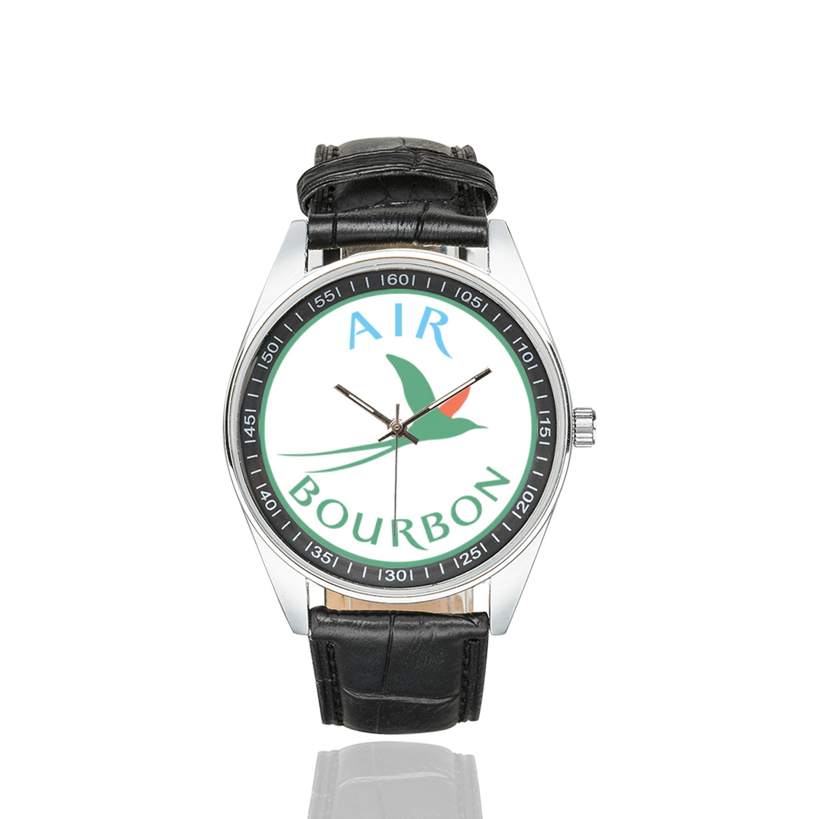 Air Bourbon Men's Casual Leather Strap Watch. Air Bourbon Men's Casual Leather Strap Watch. - Image 2