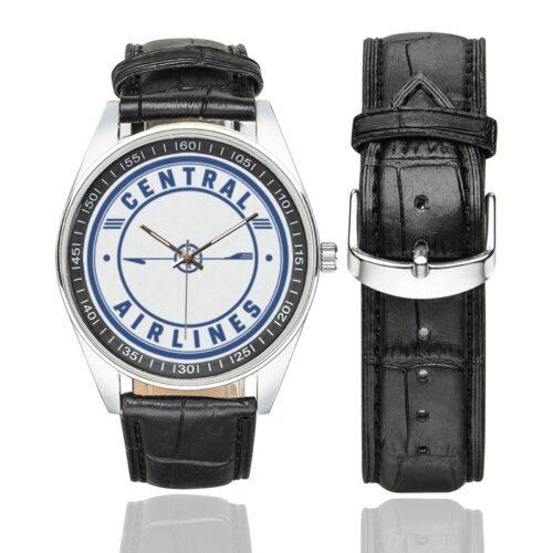 central airlines 04 Men's Casual Leather Strap Watch(Model 211) central airlines 04 Men's Casual Leather Strap Watch(Model 211)
