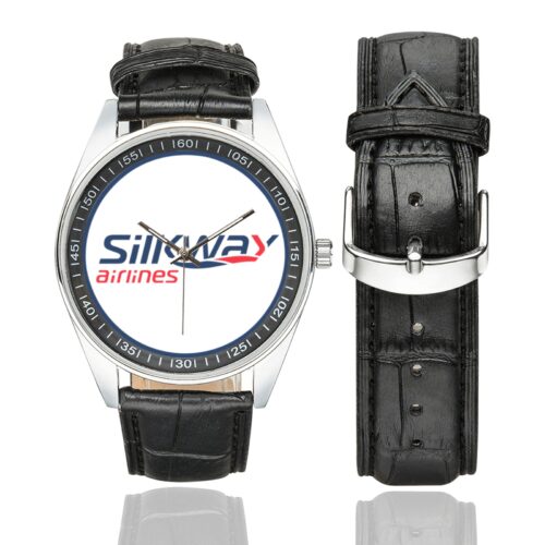 SILKWAY airlines 03 Men's Casual Leather Strap Watch.