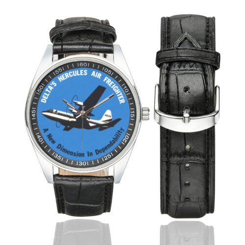 delta vintage 05 Men's Casual Leather Strap Watch(Model 211)