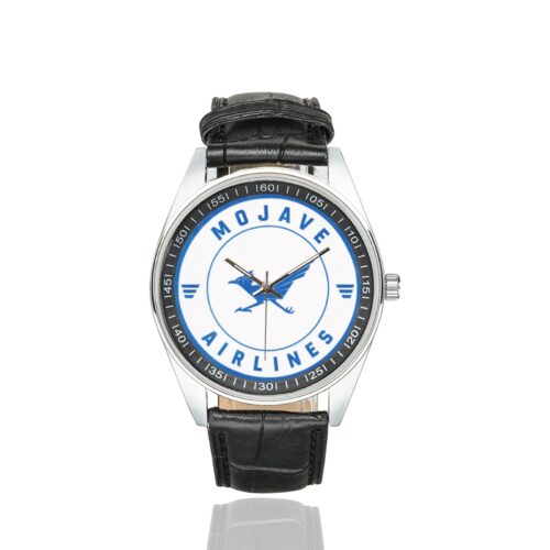Alternative view of Mojave airlines Men's Casual Leather Strap Watch.