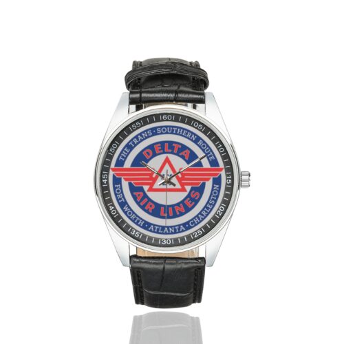 Alternative view of delta vintage 04 Men's Casual Leather Strap Watch(Model 211)