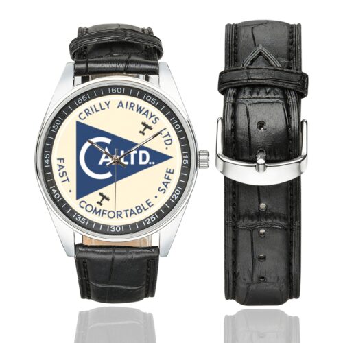 Crilly Airways Men's Casual Leather Strap Watch(Model 211) Crilly Airways Men's Casual Leather Strap Watch(Model 211)