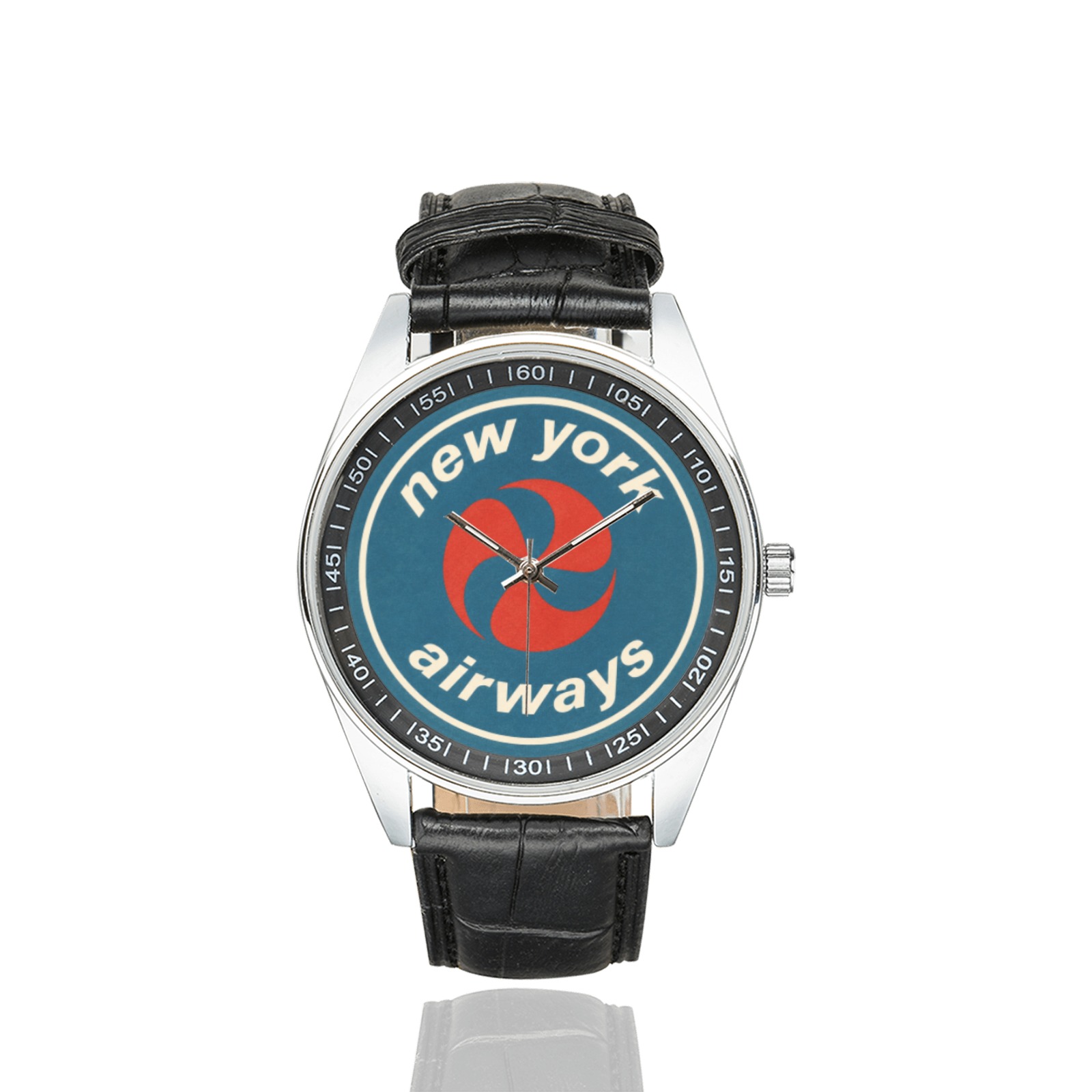 New york airways 02 Men's Casual Leather Strap Watch. - Image 2