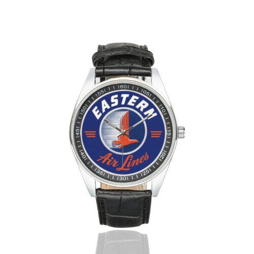 Alternative view of Eastern Air Lines vintage 01 Men's Casual Leather Strap Watch(Model 211)