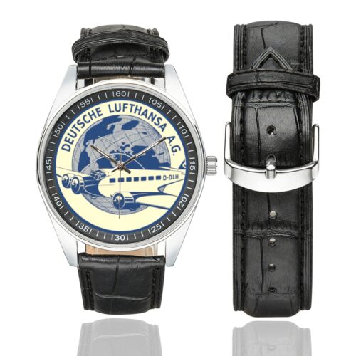 Lufthansa vintage 02 Men's Casual Leather Strap Watch(Model 211) Lufthansa vintage 02 Men's Casual Leather Strap Watch(Model 211)