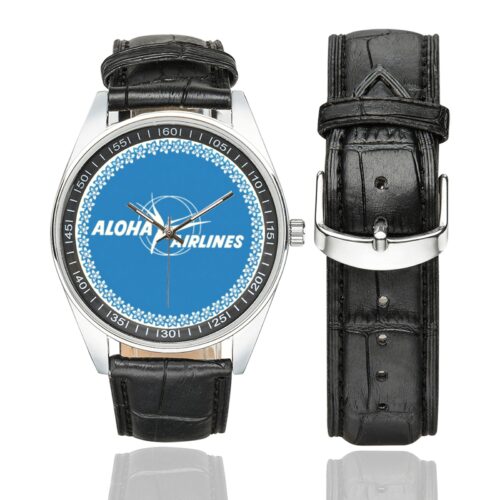aloha 32118 Men's Casual Leather Strap Watch(Model 211)