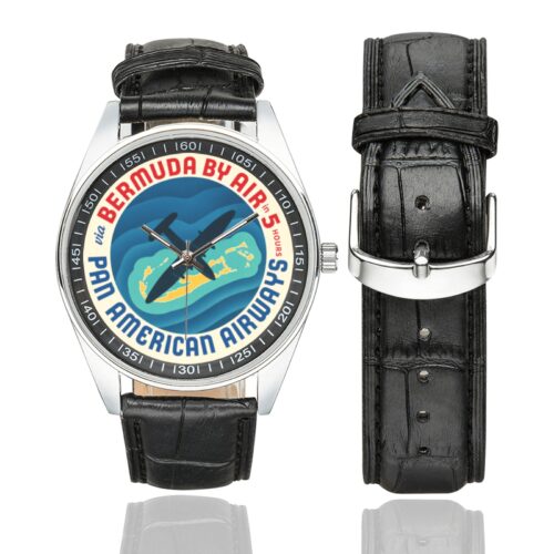 PAA vintage 03 Men's Casual Leather Strap Watch.