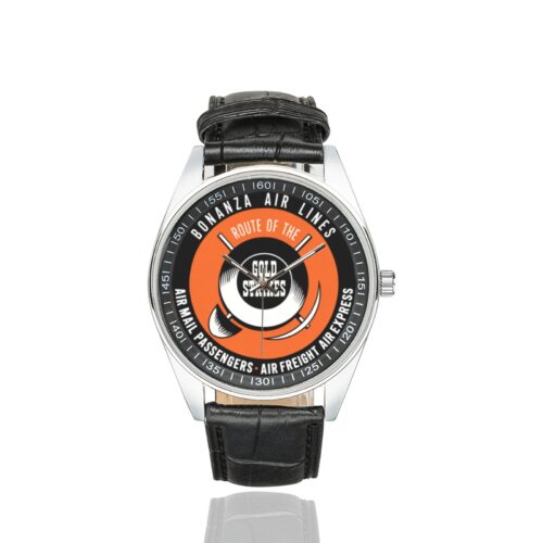 Alternative view of Bonanza vintage Men's Casual Leather Strap Watch(Model 211)