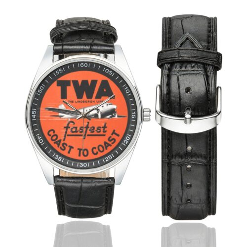 TWA 7 Men's Casual Leather Strap Watch(Model 211)