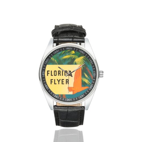 Alternative view of Eastern airlines flo Men's Casual Leather Strap Watch(Model 211)
