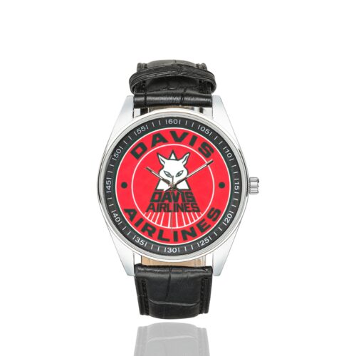 Alternative view of Davis airlines Men's Casual Leather Strap Watch(Model 211)